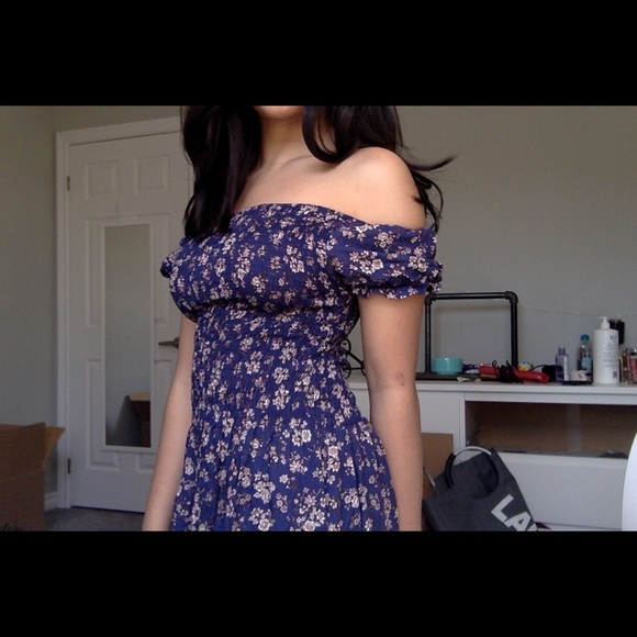 Zaful Off the Shoulder Fit and Flare Dress - Picture 1 of 4
